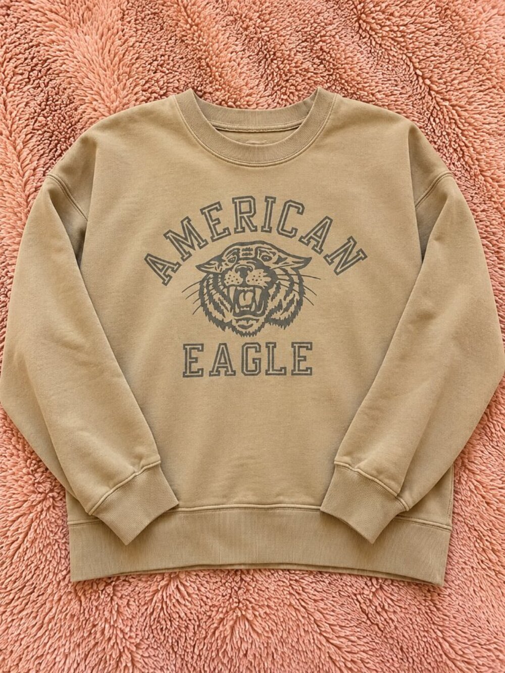 American Eagle Mustard Yellow Logo Sweatshirt